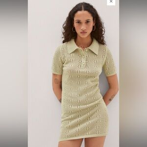 Mango Polo-style knit dress